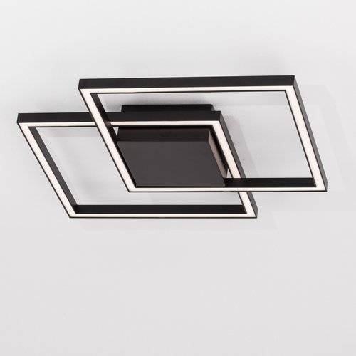 Nova Luce LED ceiling lamp BILBAO black 46 x 46 cm Nova Luce LED ceiling lamp BILBAO black 46 x 46 cm
