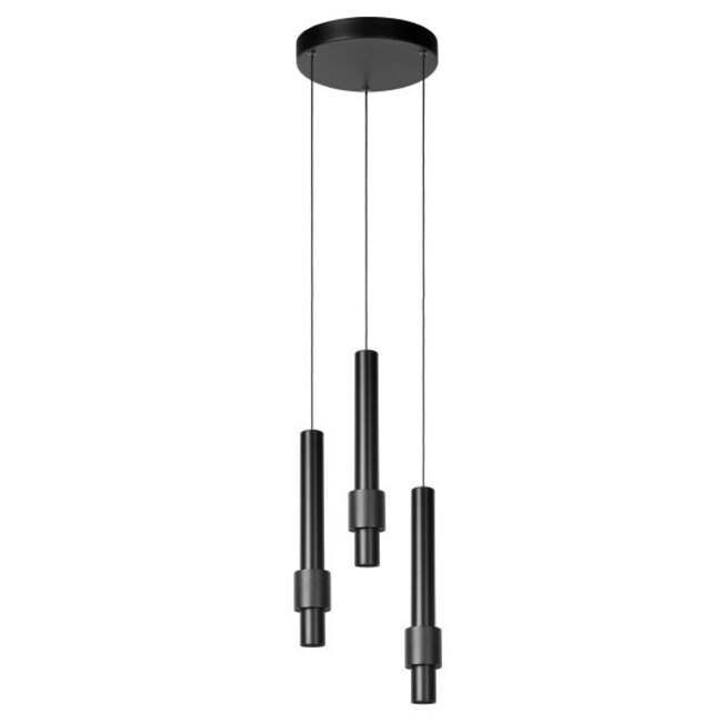 MARGARY - Hanglamp - Ø 28 cm - LED Dimb. - 3x4W 2700K - Zwart - 24402/15/30