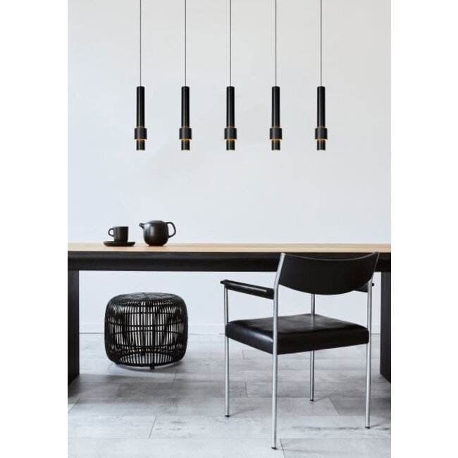 MARGARY - Suspension - LED Dim. - 5x4.2W 2700K - Noir - 24402/30/30