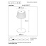 JUSTINE - Oplaadbare Tafellamp Buiten - Accu/Batterij - LED Dimb. - 1x2W 2700K - IP54 - Met draadloos oplaadstation - Zwart - 27889/02/30