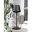 JUSTINE - Rechargeable Table Lamp Outdoor - Battery - LED Dim. - 1x2W 2700K - IP54 - With wireless charging station - Black - 27889/02/30