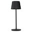 JUSTINE - Rechargeable Table Lamp Outdoor - Battery - LED Dim. - 1x2W 2700K - IP54 - With wireless charging station - Black - 27889/02/30