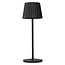 Lucide JUSTINE - Rechargeable Table Lamp Outdoor - Battery - LED Dim. - 1x2W 2700K - IP54 - With wireless charging station - Black - 27889/02/30