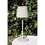 JUSTINE - Rechargeable Table Lamp Outdoor - Battery - LED Dim. - 1x2W 2700K - IP54 - With wireless charging station - Beige - 27889/02/38