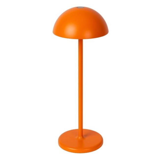 JOY - Lampe de table rechargeable Outdoor - Batterie - Ø 12 cm - LED Dim. - 1x1.5W 3000K - IP54 - Orange - 15500/02/53