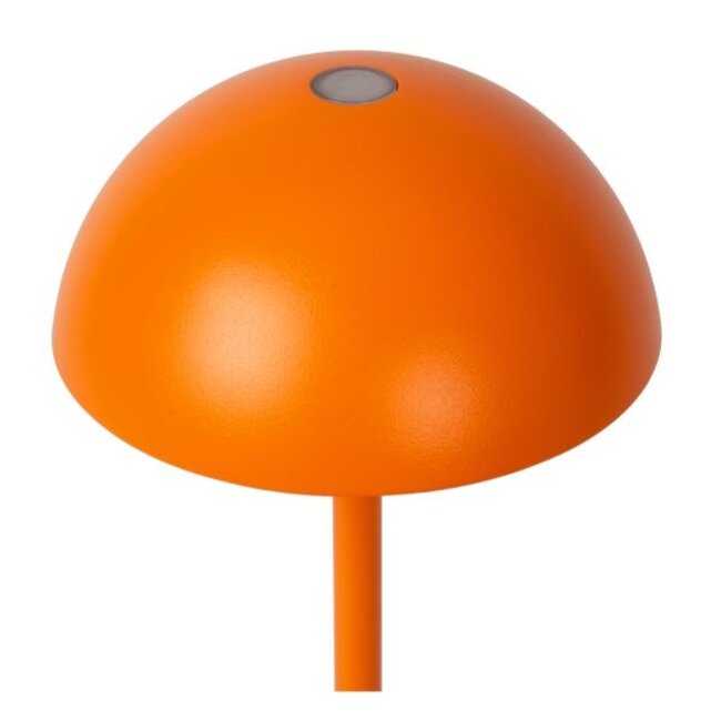 JOY - Rechargeable Table Lamp Outdoor - Battery - Ø 12 cm - LED Dim. - 1x1.5W 3000K - IP54 - Orange - 15500/02/53
