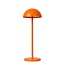 Lucide JOY - Rechargeable Table Lamp Outdoor - Battery - Ø 12 cm - LED Dim. - 1x1.5W 3000K - IP54 - Orange - 15500/02/53
