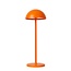 JOY - Lampe de table rechargeable Outdoor - Batterie - Ø 12 cm - LED Dim. - 1x1.5W 3000K - IP54 - Orange - 15500/02/53