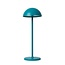 JOY - Lampe de table rechargeable Outdoor - Batterie - Ø 12 cm - LED Dim. - 1x1.5W 3000K - IP54 - Turquoise - 15500/02/37
