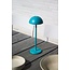 JOY - Lampe de table rechargeable Outdoor - Batterie - Ø 12 cm - LED Dim. - 1x1.5W 3000K - IP54 - Turquoise - 15500/02/37
