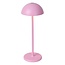 JOY - Lampe de table rechargeable Outdoor - Batterie - Ø 12 cm - LED Dim. - 1x1.5W 3000K - IP54 - Rose - 15500/02/66