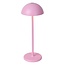 JOY - Rechargeable Table Lamp Outdoor - Battery - Ø 12 cm - LED Dim. - 1x1.5W 3000K - IP54 - Pink - 15500/02/66