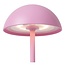 JOY - Rechargeable Table Lamp Outdoor - Battery - Ø 12 cm - LED Dim. - 1x1.5W 3000K - IP54 - Pink - 15500/02/66