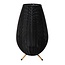 Lucide COLIN IP44 - Oplaadbare Tafellamp Buiten - Accu/Batterij - LED Dimb. - 1x3W 3000K - IP44 - 3 StepDim - Zwart - 03843/50/30