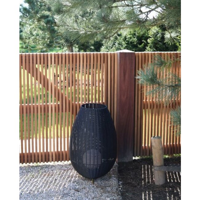 COLIN IP44 - Lampadaire Rechargeable Extérieur - Accu/Batterie - LED Dim. - 1x3W 3000K - IP44 - 3 StepDim - Noir - 03843/80/30