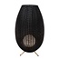 COLIN IP44 - Rechargeable Floor Lamp Outdoor - Accu/Battery - LED Dim. - 1x3W 3000K - IP44 - 3 StepDim - Black - 03843/80/30