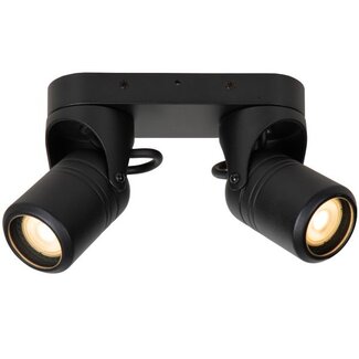 Lucide NIORT - Ceiling spot Outdoor - 2xGU10 - IP44 - Black - 14825/02/30