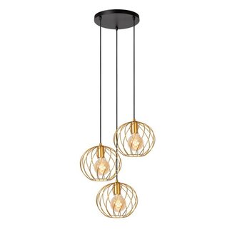 Lucide DANZA - Hanging lamp - Ø 50 cm - 3xE27 - Matt Gold / Brass - 21428/13/02
