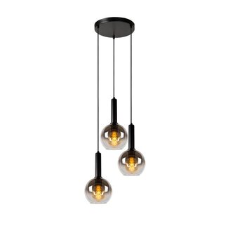 Lucide MARIUS - Hanglamp - Ø 48,5 cm - 3xE27 - Zwart - 45402/13/30