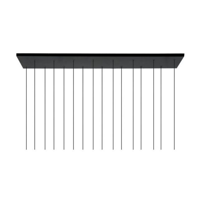 TEARS - Hanglamp - LED Dimb. - G4 - 16x1,5W 3000K - Zwart - 70434/16/30