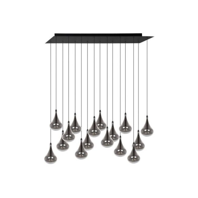 TEARS - Hanglamp - LED Dimb. - G4 - 16x1,5W 3000K - Zwart - 70434/16/30