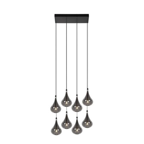 Lucide TEARS - Hanging lamp - LED Dim. - G4 - 8x1.5W 3000K - Black - 70434/28/30 Lucide TEARS - Hanging lamp - LED Dim. - G4 - 8x1.5W 3000K - Black - 70434/28/30