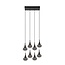 TEARS - Hanging lamp - LED Dim. - G4 - 8x1.5W 3000K - Black - 70434/28/30