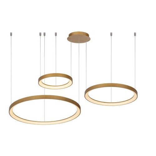 Lucide VIDAL - Hanging lamp - Ø 78 cm - LED Dim. - 1x120W 2700K - Matte Gold / Brass - 46403/99/02 Lucide VIDAL - Hanging lamp - Ø 78 cm - LED Dim. - 1x120W 2700K - Matte Gold / Brass - 46403/99/02