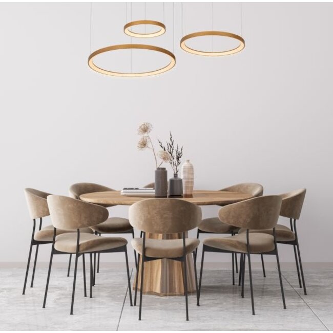 VIDAL - Hanging lamp - Ø 78 cm - LED Dim. - 1x120W 2700K - Matte Gold / Brass - 46403/99/02