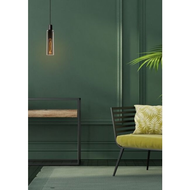 ORLANDO - Hanglamp - Ø 10 cm - 1xE27 - Fumé - 74404/01/65