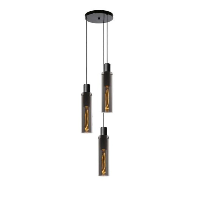 ORLANDO - Hanging lamp - Ø 32 cm - 3xE27 - Fumé - 74404/13/65