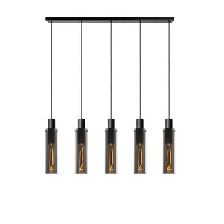 Lucide ORLANDO - Hanglamp - 5xE27 - Fumé - 74404/05/65