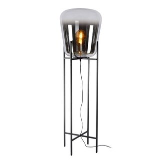 Lucide GLORIO - Lampadaire - Ø 45 cm - 1xE27 - Noir - 25702/45/65