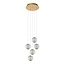 CINTRA - Hanging lamp - Ø 32 cm - LED Dim. - 5x4.7W 2700K - Transparent - 13499/22/60