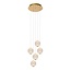 Lucide CINTRA - Hanging lamp - Ø 32 cm - LED Dim. - 5x4.7W 2700K - Transparent