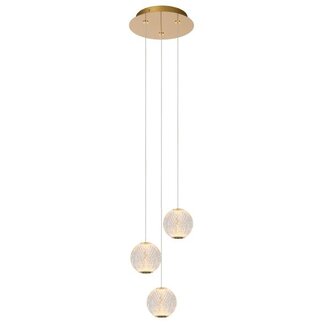 Lucide CINTRA - Hanging lamp - Ø 25 cm - LED Dim. - 3x4.7W 2700K - Transparent