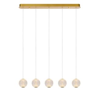 Lucide CINTRA - Hanging lamp - LED Dim. - 5x4.7W 2700K - Transparent