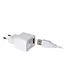 ANTRIM - Liseuse rechargeable - Batterie - LED Dim. - 2x2,2W 2700K - IP54 - Avec station de charge sans fil - Blanc - 27703/04/31