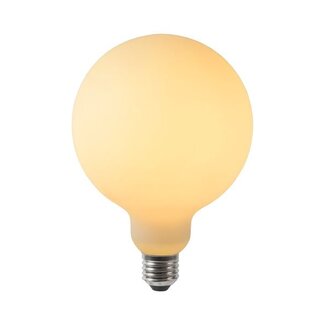 Lucide G125 - Ampoule à filament - Ø 12,5 cm - LED Dim. - E27 - 1x5W 2700K - Opale - 49050/05/61