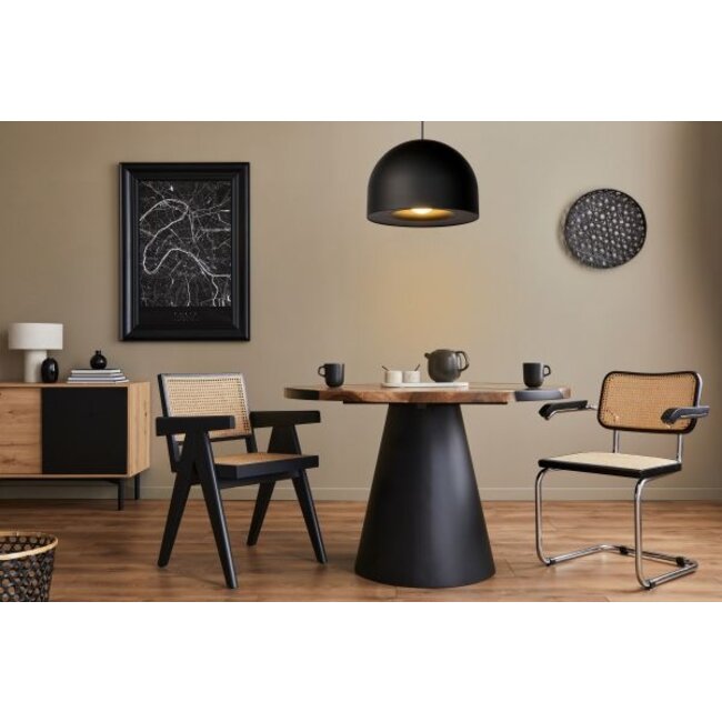 AKRON - Pendant lamp - Ø 50 cm - 1xE27 - Black - 20421/01/30