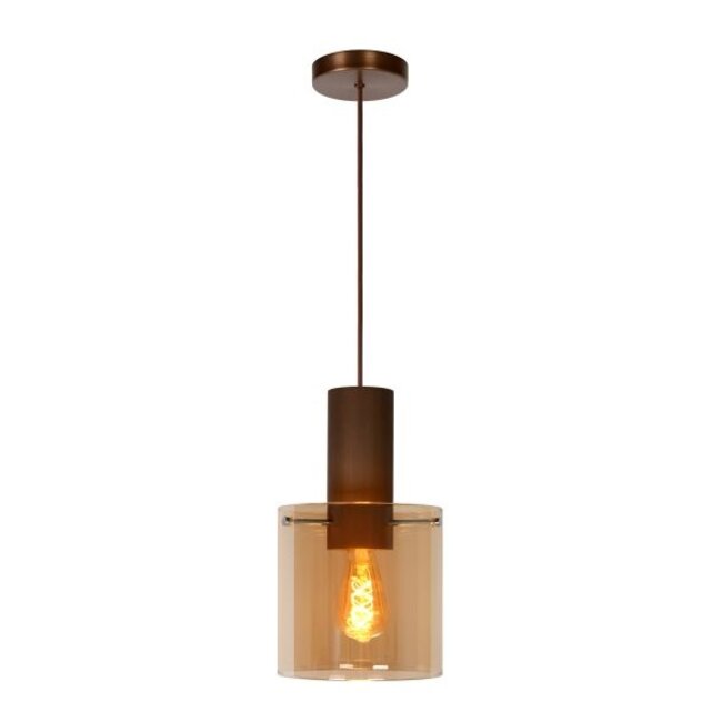 TOLEDO - Hanging lamp - Ø 20 cm - 1xE27 - Amber - 74405/01/62