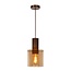 Lucide TOLEDO - Hanging lamp - Ø 20 cm - 1xE27 - Amber - 74405/01/62