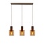 Lucide TOLEDO - Hanging lamp - Ø 20 cm - 3xE27 - Amber - 74405/03/62