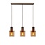 Lucide TOLEDO - Hanging lamp - Ø 20 cm - 3xE27 - Amber - 74405/03/62