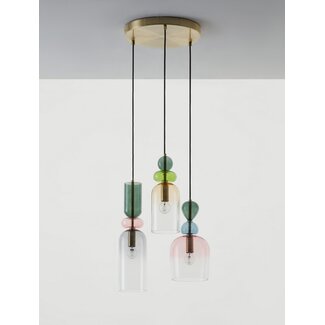 Nova Luce Hanglamp MURANO  - 42 x 120 cm  - 3xE14