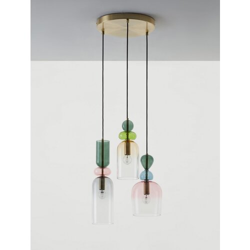 Nova Luce Hanging lamp MURANO - 42 x 120 cm - 3xE14 Nova Luce Hanging lamp MURANO - 42 x 120 cm - 3xE14