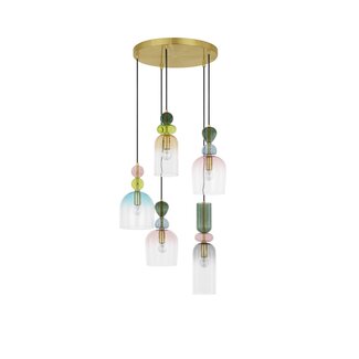 Nova Luce Lampe suspendue MURANO - 52 x 120 cm - 5xE14