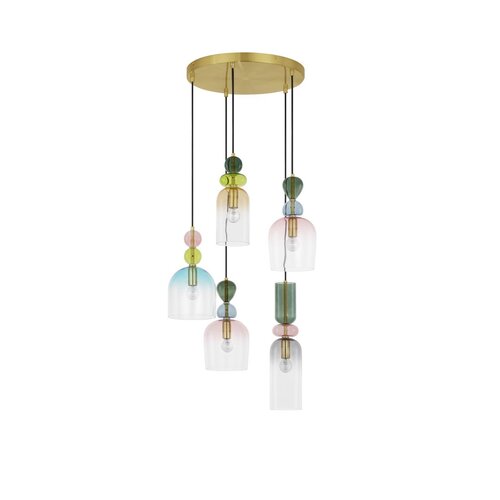 Nova Luce Hanging lamp MURANO - 52 x 120 cm - 5xE14 Nova Luce Hanging lamp MURANO - 52 x 120 cm - 5xE14