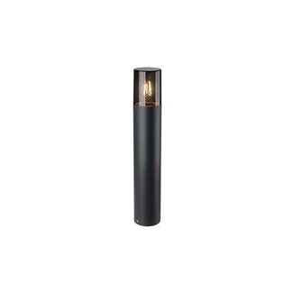 LioLights DENVER | Poteau de jardin | Verre | noir | IP44 | E27