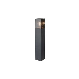 LioLights DENVER | Garden pole | Glass | black | IP44 | E27 | square